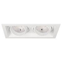 Светильник MS-VORTEX-BUILT-S250x140-2x30W Warm3000 WH-WH 50 deg 230В 2х30Вт 3000К IP20 метал. Arlight 042369