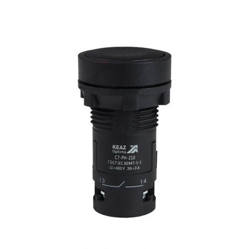 Кнопка с фиксацией OptiSignal Compact D22 С7-PH-210 черн. 1НО XB7NH21 КЭАЗ 362061 Кнопка с фиксацией OptiSignal Compact D22 С7-PH-210 черн. 1НО XB7NH21 КЭАЗ 362061