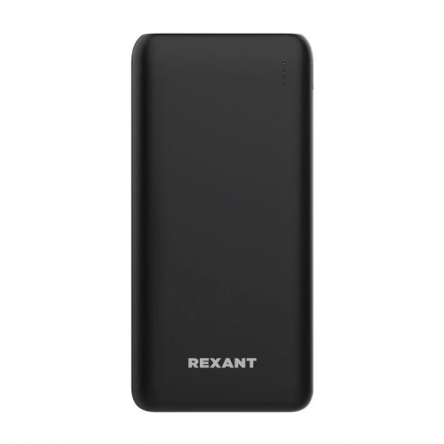 Устройство зарядное портативное Power Bank (аккумуляторная батарея) 10000мА.ч с Quick Charge и Power Delivery черн. Rexant 30-2051