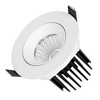 Светильник светодиодный MS-ATOLL-BUILT-TURN-R94-10W Day4000 (WH 60 deg 230В) IP54 металл Arlight 044600