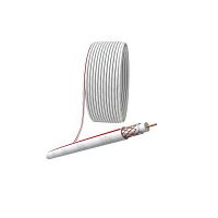 Кабель коаксиальный SAT 50м 75 Ом Cu/(оплетка Cu 75%) PVC бел. (уп.20м) Эра Б0044619