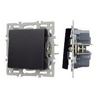 Механизм выключателя одноклавишный перекрестный SWT-MKX1-PL-BK (250В 16А) Arlight 043719