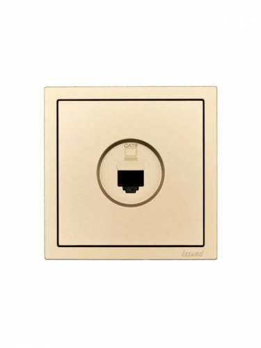 Розетка компьютерная 1-мест. СП ZIMA IP20 зол. LEZARD 704-3688-140 фото 3 Розетка компьютерная 1-мест. СП ZIMA IP20 зол. LEZARD 704-3688-140 фото 3