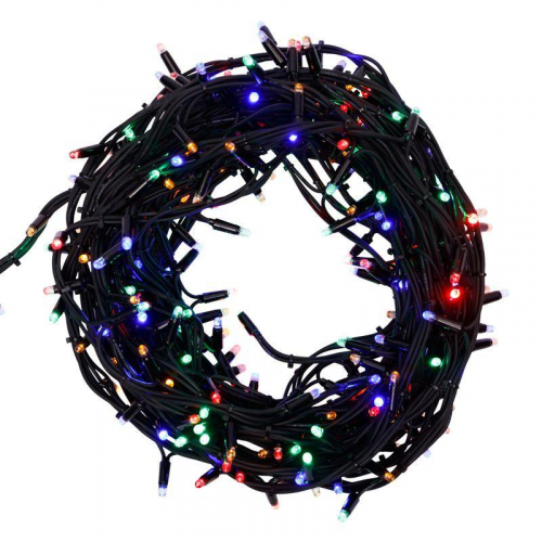 Гирлянда светодиодная управляемая"Нить" 20м 240LED мультиколор 20Вт 220-240В IP67 8 режимов провод каучук черн. (нужен контроллер 217-204) Neon-Night 303-329 фото 2