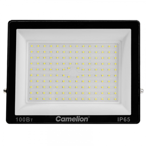 Прожектор светодиодный LFL-10004 C02 LED SMD 100Вт IP65 6500К 10000лм 230В 245х233.5Х31 черн. Camelion 16333 фото 7