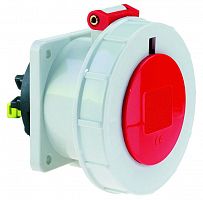 Розетка встраиваемая 16А 5п 3P+N+PE 6ч 400В IP67 75х75 Quick Connect Bals 13745