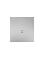 Кнопка звонка СП ZIMA IP20 безвинт. зажим сер. матов. LEZARD 704-7488-103QC