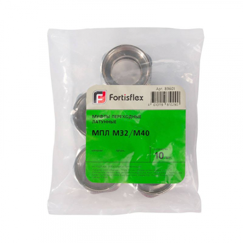 Муфта переходная увеличивающая МПЛ М12/М16 латунная Fortisflex 89597 фото 3 Муфта переходная увеличивающая МПЛ М12/М16 латунная Fortisflex 89597 фото 3