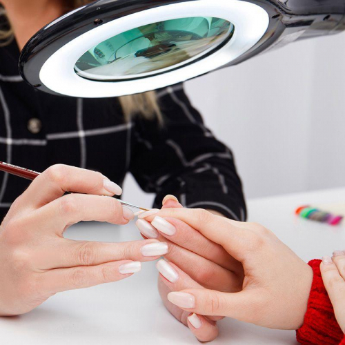 Лупа на струбцине круглая 5D с подсветкой 56 SMD LED d127мм черн. Rexant 31-0406 фото 3