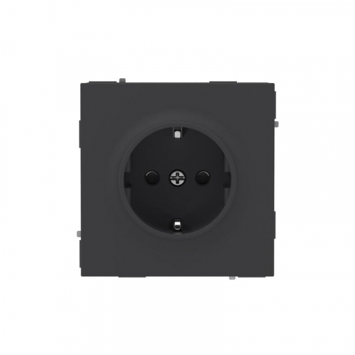 Розетка силовая KANT 2P+E защ. шторки черн. уголь DKC 7012003 Розетка силовая KANT 2P+E защ. шторки черн. уголь DKC 7012003
