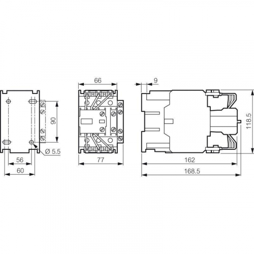 Контактор CTX-C для конд. Н.О.+Н.З 110А 230В Leg 029654 Контактор CTX-C для конд. Н.О.+Н.З 110А 230В Leg 029654