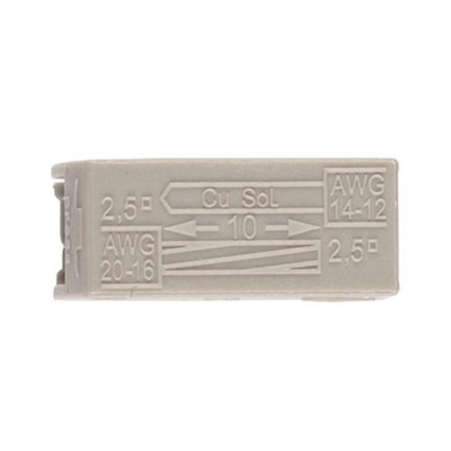 Клемма монтажная для подключения светильников PTC-2P 224-101 400В 24А 0.5-2.5кв.мм JazzWay 5051294 фото 2