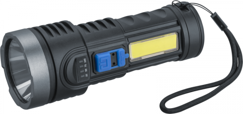 Фонарь аккумуляторный светодиодный 95 558 NPT-CP28-ACCU пласт. 1LED 1Вт+1СОВ 3Вт Li-Ion 4В универсальный NAVIGATOR 95558
