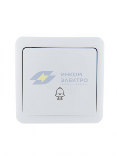 Кнопка звонка 1-кл. 1п ОП Viola 10А IP20 бел. LEZARD 751-0200-103 Кнопка звонка 1-кл. 1п ОП Viola 10А IP20 бел. LEZARD 751-0200-103