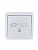 Кнопка звонка 1-кл. 1п ОП Viola 10А IP20 бел. LEZARD 751-0200-103