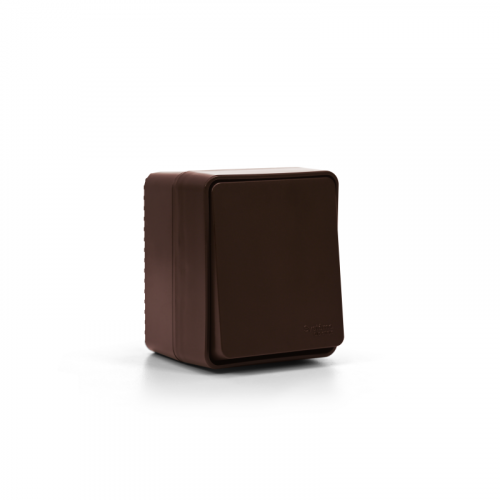 Переключатель проходной 1-кл. ОП AtlasDesign PROFI IP54 10AX корич. SE ATN546061 фото 4
