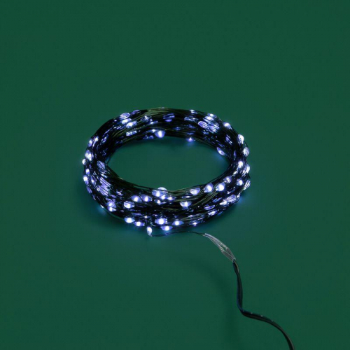 Гирлянда "Роса" 20м 200LED бел. IP20 230В с контроллером провод зел. Neon-Night 303-265 фото 6