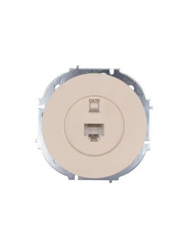Розетка компьютерная СП OSEN RJ45 кат.6 механизм сл. кость LEZARD 743-9088-140