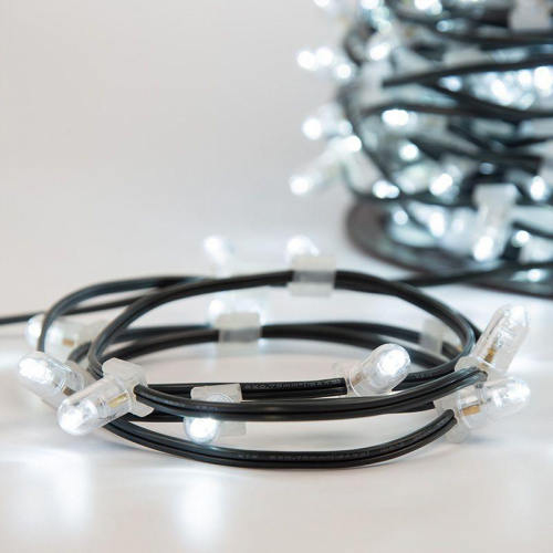 Гирлянда светодиодная "LED ClipLight" 1.5м 665LED бел. 80Вт 12В IP65 провод черн. (уп.100м) Neon-Night 325-125 фото 2 Гирлянда светодиодная "LED ClipLight" 1.5м 665LED бел. 80Вт 12В IP65 провод черн. (уп.100м) Neon-Night 325-125 фото 2