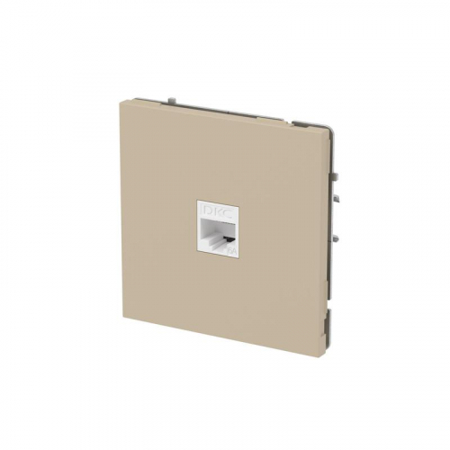 Розетка компьютерная 1-м KANT RJ45 кат.6A без шторки ванильн. марципан DKC 7015673 фото 2 Розетка компьютерная 1-м KANT RJ45 кат.6A без шторки ванильн. марципан DKC 7015673 фото 2