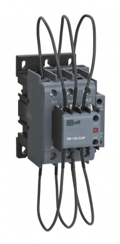 Контактор конденсаторный КМ-102-CAP 50кВАр 220/230В AC6b 2НО+1НЗ DEKraft 22462DEK Контактор конденсаторный КМ-102-CAP 50кВАр 220/230В AC6b 2НО+1НЗ DEKraft 22462DEK