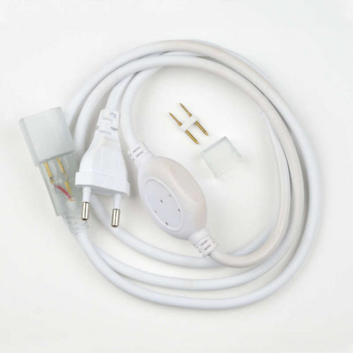 Провод электрический UCX-SP2/N21 WHITE 1 STICKER для светодиодных лент ULS-N21 NEON 220В 8х16мм 2 контакта. бел. Uniel UL-00002937 Провод электрический UCX-SP2/N21 WHITE 1 STICKER для светодиодных лент ULS-N21 NEON 220В 8х16мм 2 контакта. бел. Uniel UL-00002937