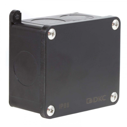 Коробка индустриальная 89х86х46мм IP68 с гладкими стенками черная DKC P68M2514 Коробка индустриальная 89х86х46мм IP68 с гладкими стенками черная DKC P68M2514
