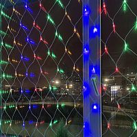 Гирлянда светодиодная "Сеть" 1.8мх1.5м мультирежим 220В IP20 мультиколор ЭРА Б0041901