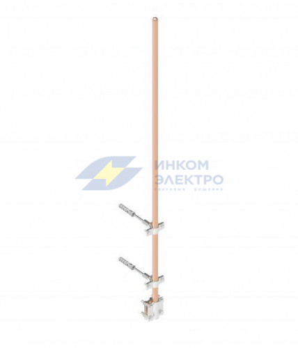 Молниеприемник с держателями (дл.1м) медь DKC NL7100CU