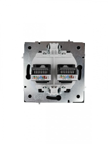 Розетка компьютерная 2-мест. СП ZIMA IP20 черн. бархат LEZARD 704-4288-141 фото 6 Розетка компьютерная 2-мест. СП ZIMA IP20 черн. бархат LEZARD 704-4288-141 фото 6