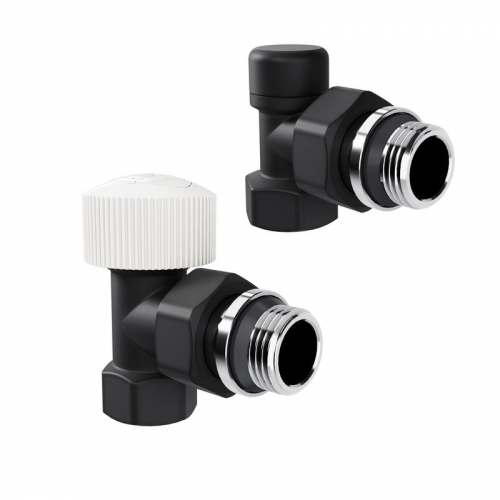 Набор термостатический угловой Design 1/2дюйм М30х1.5 черн. Royal Thermo НС-1640381