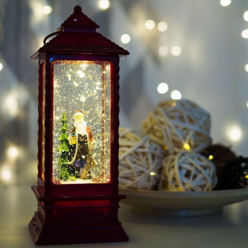Фонарь декоративный Дед Мороз 1LED тепл. бел. 1.5Вт IP20 эффект снегопада с подсветкой Neon-Night 501-062 фото 16