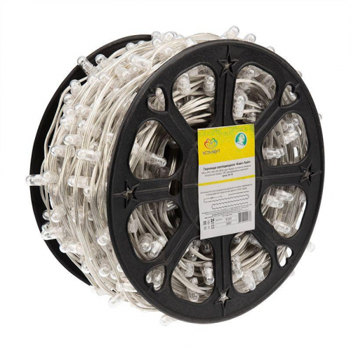 Гирлянда светодиодная "LED ClipLight" шаг 15см 665LED бел. 80Вт 12В IP65 провод ПВХ прозр. (уп.100м) Neon-Night 325-155 фото 4 Гирлянда светодиодная "LED ClipLight" шаг 15см 665LED бел. 80Вт 12В IP65 провод ПВХ прозр. (уп.100м) Neon-Night 325-155 фото 4