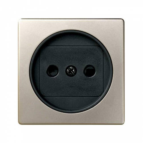 Накладка розетки Simon82 без заземл. шамп/граф. 82040-34 Накладка розетки Simon82 без заземл. шамп/граф. 82040-34