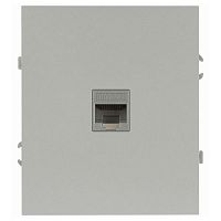 Розетка информационная 1-м СП Arktik RJ45 16А IP20 250В алюм. Эра Б0070476