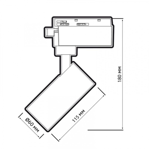 Светильник светодиодный трековый TRB 0712 12Вт 4000К IP40 24град. BL 1ф черн. Pro JazzWay 5066199 фото 3 Светильник светодиодный трековый TRB 0712 12Вт 4000К IP40 24град. BL 1ф черн. Pro JazzWay 5066199 фото 3