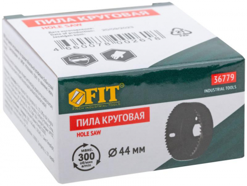 Пила круговая инструментальная сталь 44мм FIT 36779 фото 3