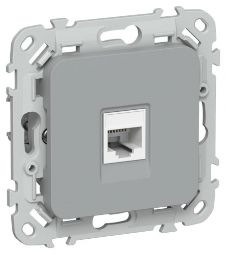 Розетка компьютерная СП FLITE РК6-1-0-ФлС RJ45 кат.6 UTP механизм сер. IEK FI-K12-2-K03 Розетка компьютерная СП FLITE РК6-1-0-ФлС RJ45 кат.6 UTP механизм сер. IEK FI-K12-2-K03