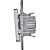 Выключатель 1-кл. Inspiria 10А IP20 250В 10AX механизм алюм. IEK 673602