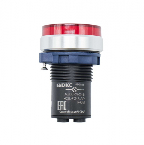 Индикатор сигнальный со встроен. диодом 9-24В зажим Plug-In алюм. красн. DKC M22L-F24RAP фото 2 Индикатор сигнальный со встроен. диодом 9-24В зажим Plug-In алюм. красн. DKC M22L-F24RAP фото 2