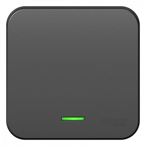 Выключатель 1-кл. ОП Blanca 10А IP20 (сх. 1) 250В с подсветкой антрацит SE BLNVA101106 Выключатель 1-кл. ОП Blanca 10А IP20 (сх. 1) 250В с подсветкой антрацит SE BLNVA101106