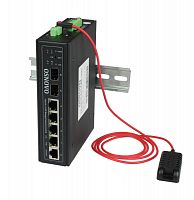Коммутатор промышленный управляемый (L2+) HiК PoE SW-80402/ILS(port 90Вт 180Вт) Gigabit Ethernet на 4GE PoE + 2GE SFP порта с функцией мониторинга температуры/ влажности/ напряжения OSNOVO 13743