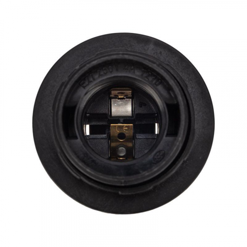 Патрон пластиковый термостойкий подвесной с кольцом E27 черн. Rexant 11-8826 фото 5