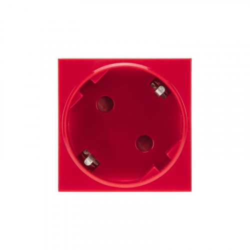Розетка 16А 45х45 CEE 7/4 2К+3 красн. Rexant 11-8978 фото 2 Розетка 16А 45х45 CEE 7/4 2К+3 красн. Rexant 11-8978 фото 2