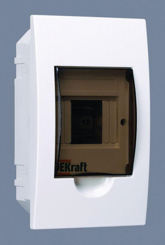 Корпус встраиваемый ЩРВ-П-4 22х13х9 4мод. IP41 пластик. DEKraft 31001DEK Корпус встраиваемый ЩРВ-П-4 22х13х9 4мод. IP41 пластик. DEKraft 31001DEK