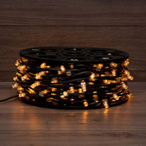 Гирлянда светодиодная "LED ClipLight" 1.5м 665LED желт. 80Вт 12В IP65 провод темн./зел. (уп.100м) Neon-Night 325-121 фото 7