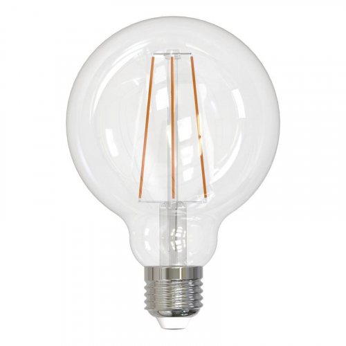 Лампа светодиодная LED-G95-10W/3000K/E27/CL PLS02WH прозр. колба теплый бел. свет 3000К упак. картон Uniel UL-00004862