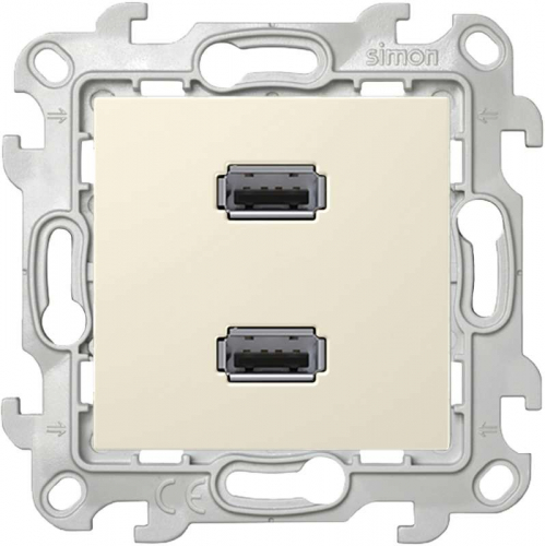 Розетка USB 2-м СП Simon 24 IP20 коннектор механизм сл. кость Simon 2411090-031 Розетка USB 2-м СП Simon 24 IP20 коннектор механизм сл. кость Simon 2411090-031