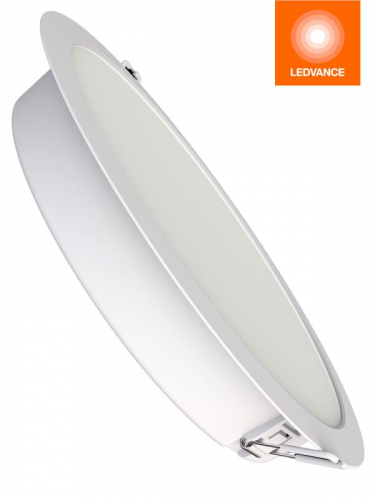Светильник светодиодный Downlight DL MC 24Вт 3000/4000/6500К IP40 2280лм ДВО даунлайт кругл. встраив. с переключателем цветовой температуры бел. OSRAM 4607194230815 фото 2