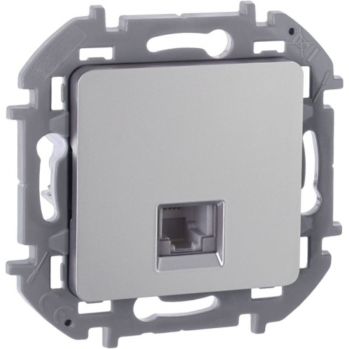 Розетка телефонная СП Inspiria RJ11 IP20 механизм алюм. IEK 673822 Розетка телефонная СП Inspiria RJ11 IP20 механизм алюм. IEK 673822